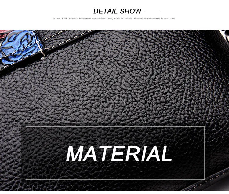 Women's Vintage Floral Printing Messenger Bag Female Black Brown Red Crossbody Flap bag Women Fashion Small Phone Purse Handbags (5)