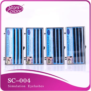 

Thick Individual Eyelash Handmade Synthetic Black False Eye lashes Extension Natural false single eye lashes make up