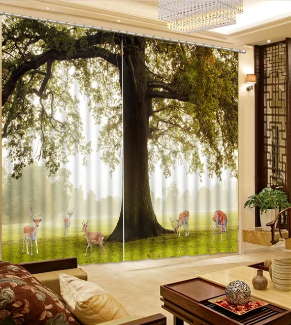 Aliexpress New Custom Beautiful Luxury European Modern New Custom Beautiful Luxury European Modern Fashion Tree Curtain Country Bedroom Curtains