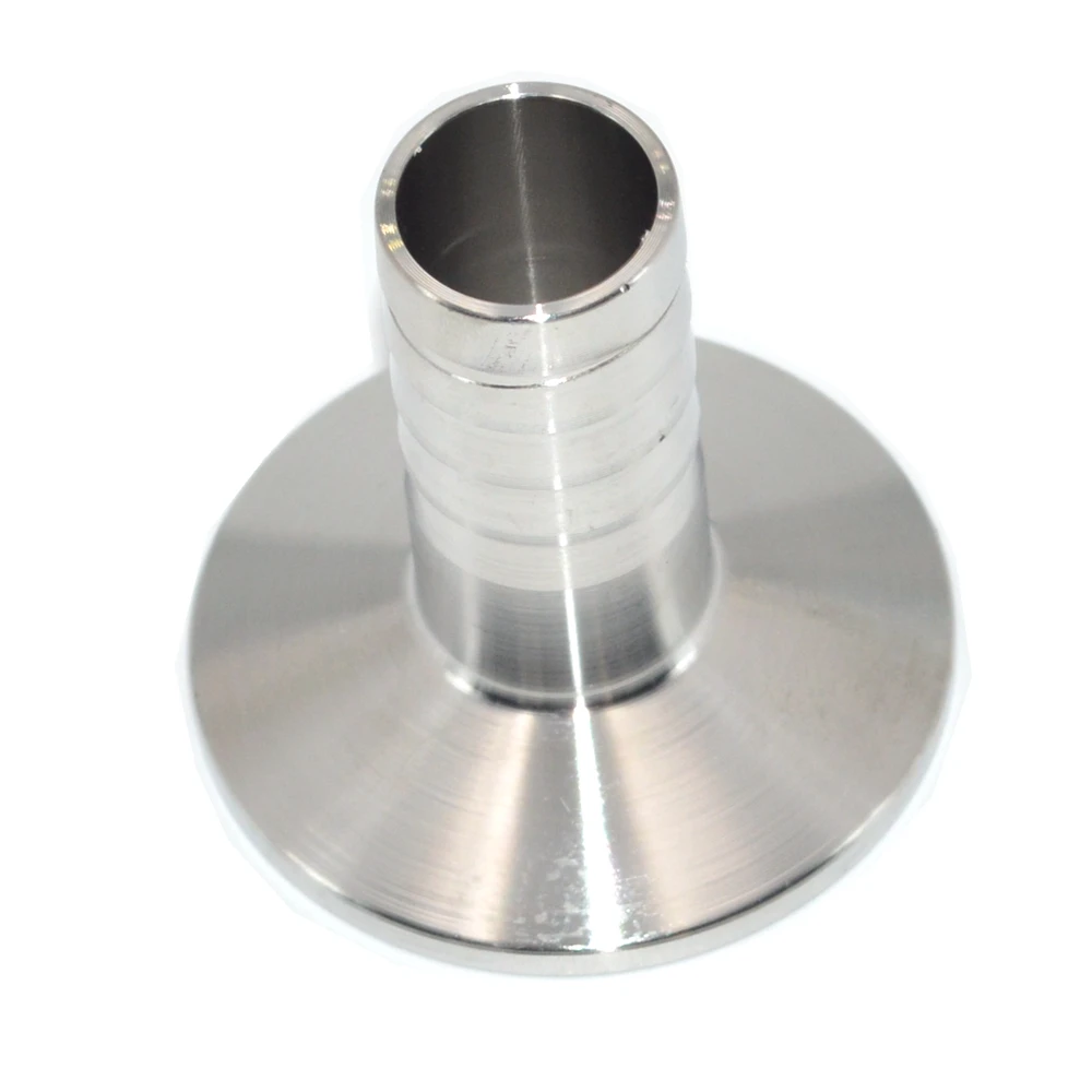 

19mm Hose Barb Tri Clamp 50.5mm Ferrule OD Stainless Steel Sanitary Hose Coupling SS304