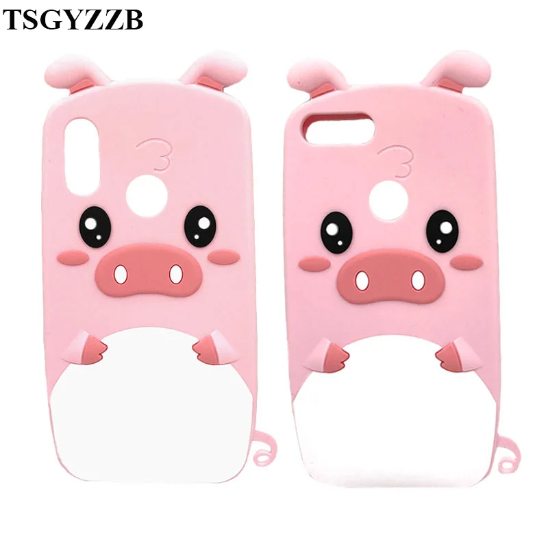 

Pink Pig Cute Cartoon Case For Huawei P20 Lite P10 P9 P8 2016 Y5 2017 Y6 2018 Y9 Silicone Phone Cover For Huawei P Smart Fundas