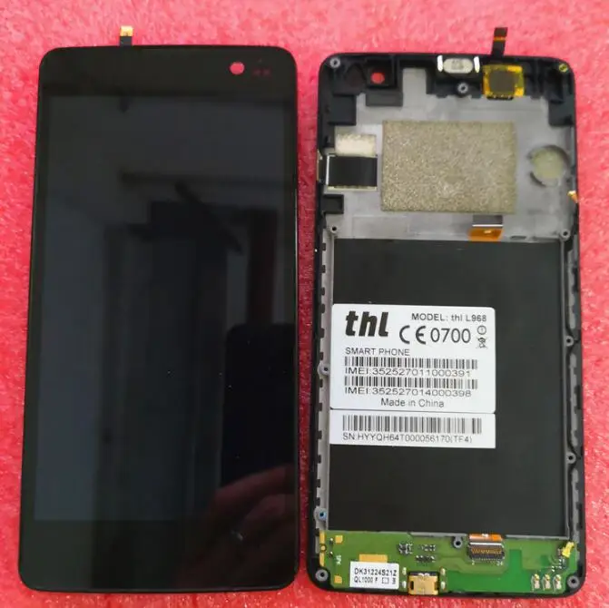Для THL L968 сенсорный экран дигитайзер ЖК-дисплей сборка телефона ForTHL с рамкой +
