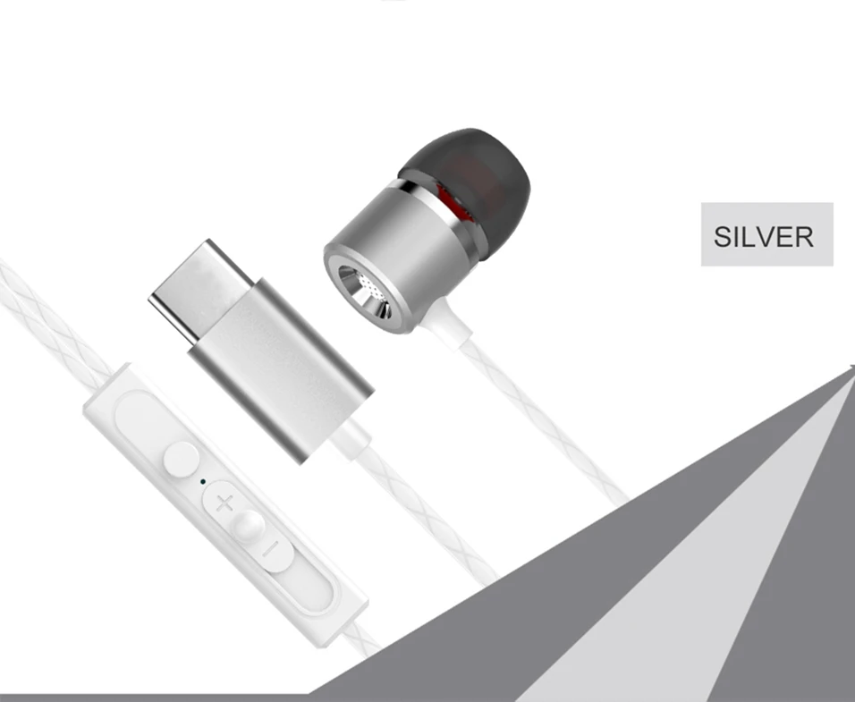 Icoque for Type-c Letv Leeco Earphones Stereo Headphones Bass Headset with Mic for LeEco Le 2 Max Pro USB Type C In-ear Earphone (14)