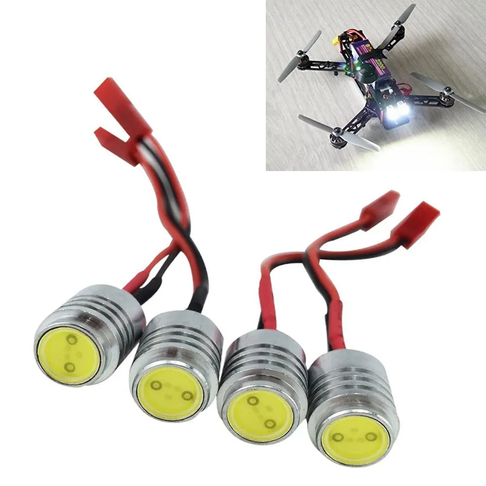 4pcs 1.5W Super Bright RC LED Light Headlight Night Flying for FPV
