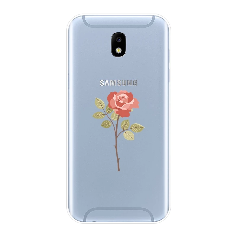 Задняя крышка из ТПУ для Samsung Galaxy J4 J6 J8 Plus мягкий силиконовый розовый чехол