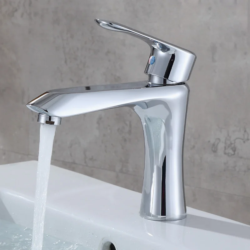 

Basin Faucet Bathroom Bathroom Faucet Quality Brass Hot and Cold Mixer Square Design Basin Water Tap Chrome