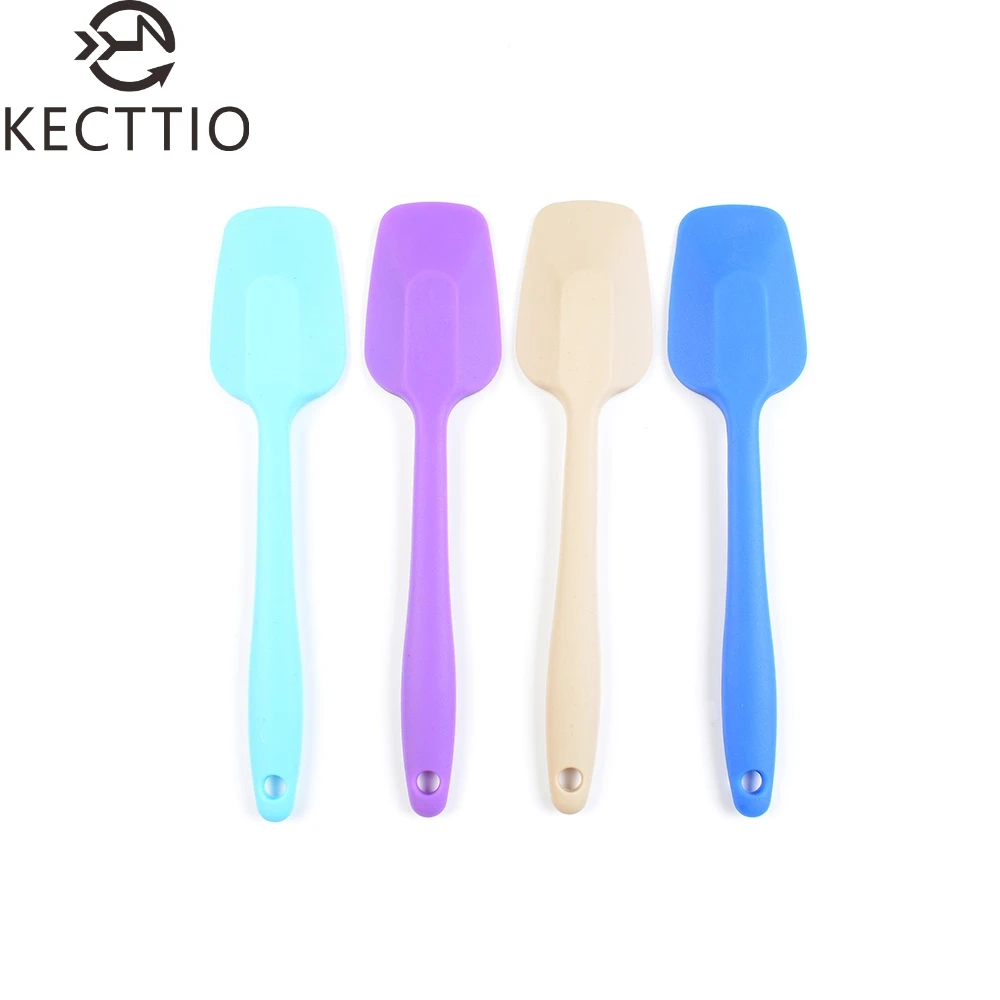 Heat Resistant Integrate Handle Silicone Spoon Scraper Spatula Ice