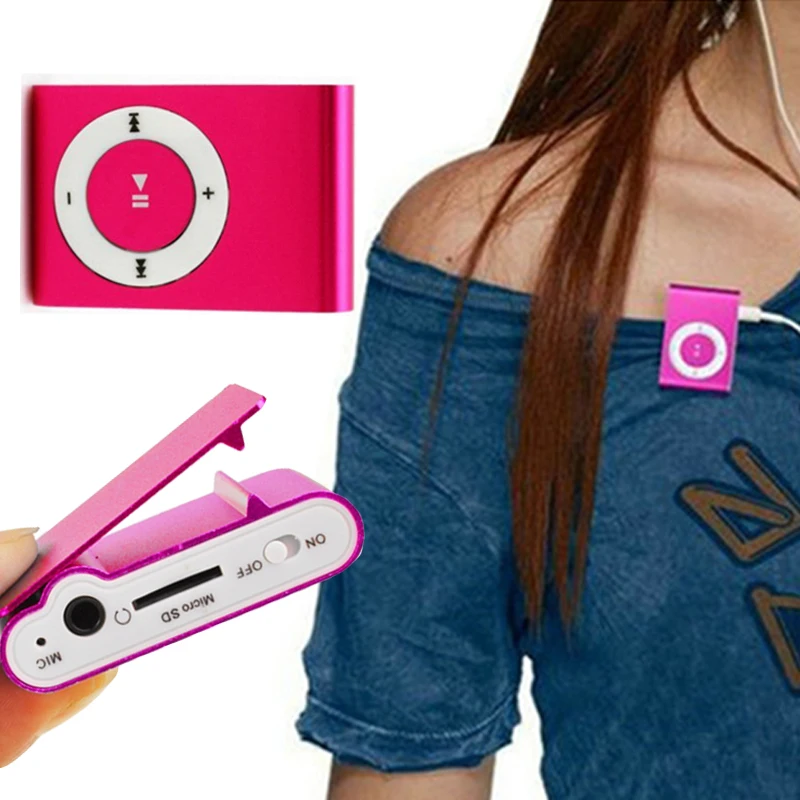 

100PCS Portable MP3 player Mini Clip MP3 Player waterproof sport mp3 music player walkman lettore mp3