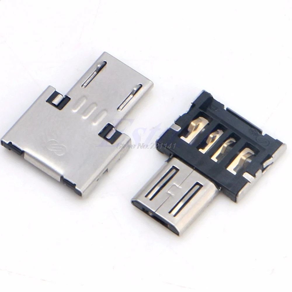2 шт. USB Micro мужчина к USB Женский OTG адаптер конвертер для телефона Android планшеты электронные элементы