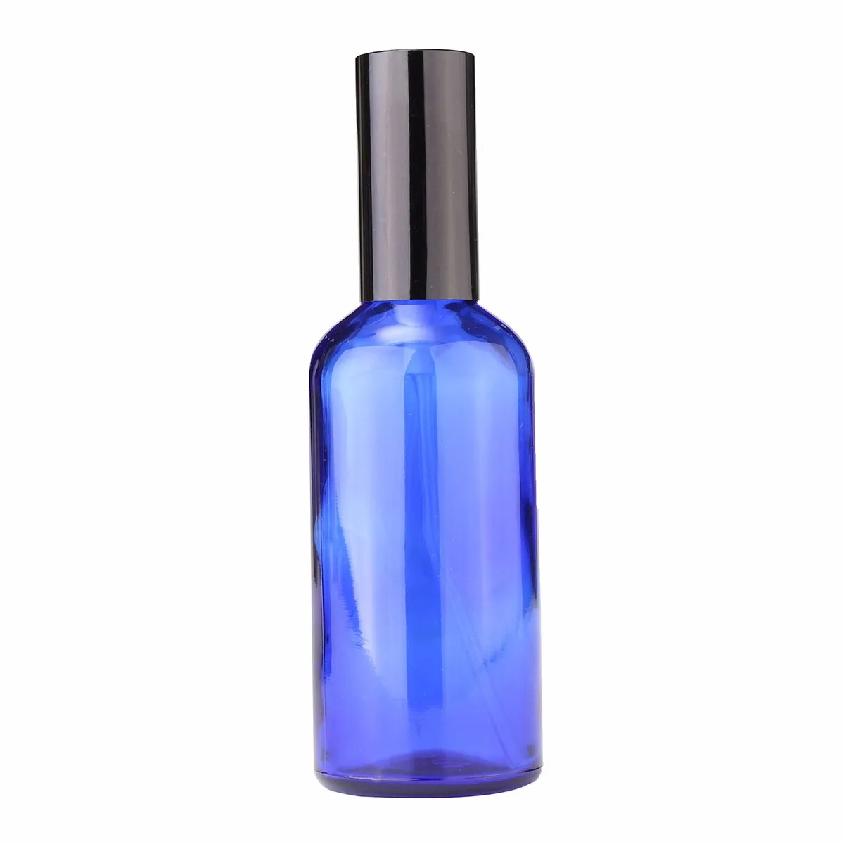 

1PC 100ml Refillable Blue Glass Spray Bottle Perfume Essential Oils With Fine Mist Spray