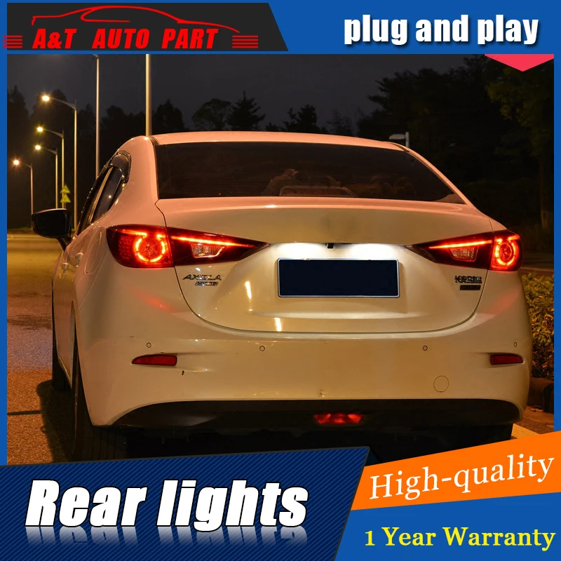 

Car Styling LED Tail Lamp for Mazda 3 AXELA Taillight assembly 2014-2017 for Mazda 3 Rear Light DRL+Turn Signal light with 4pcs.