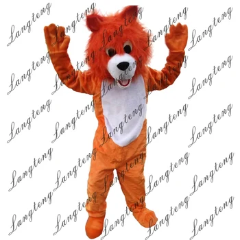 

Hot Sale Orange lion Mascot Costume Adult Size Halloween Outfit Fancy Dress Suit Free Shipping 2019New