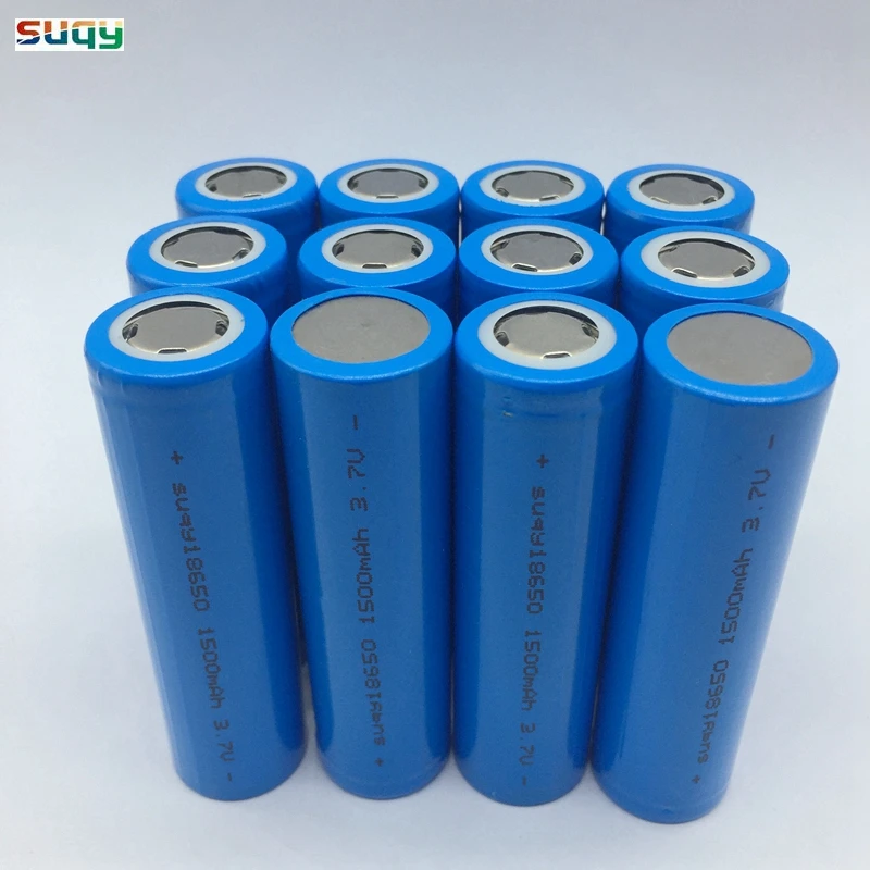 

suqy 20pcs/lot 100% New Original Bateria 18650 3.7v 1500mAh inr18650 Accumulator Rechargeable Battery for Power Bank wholesale