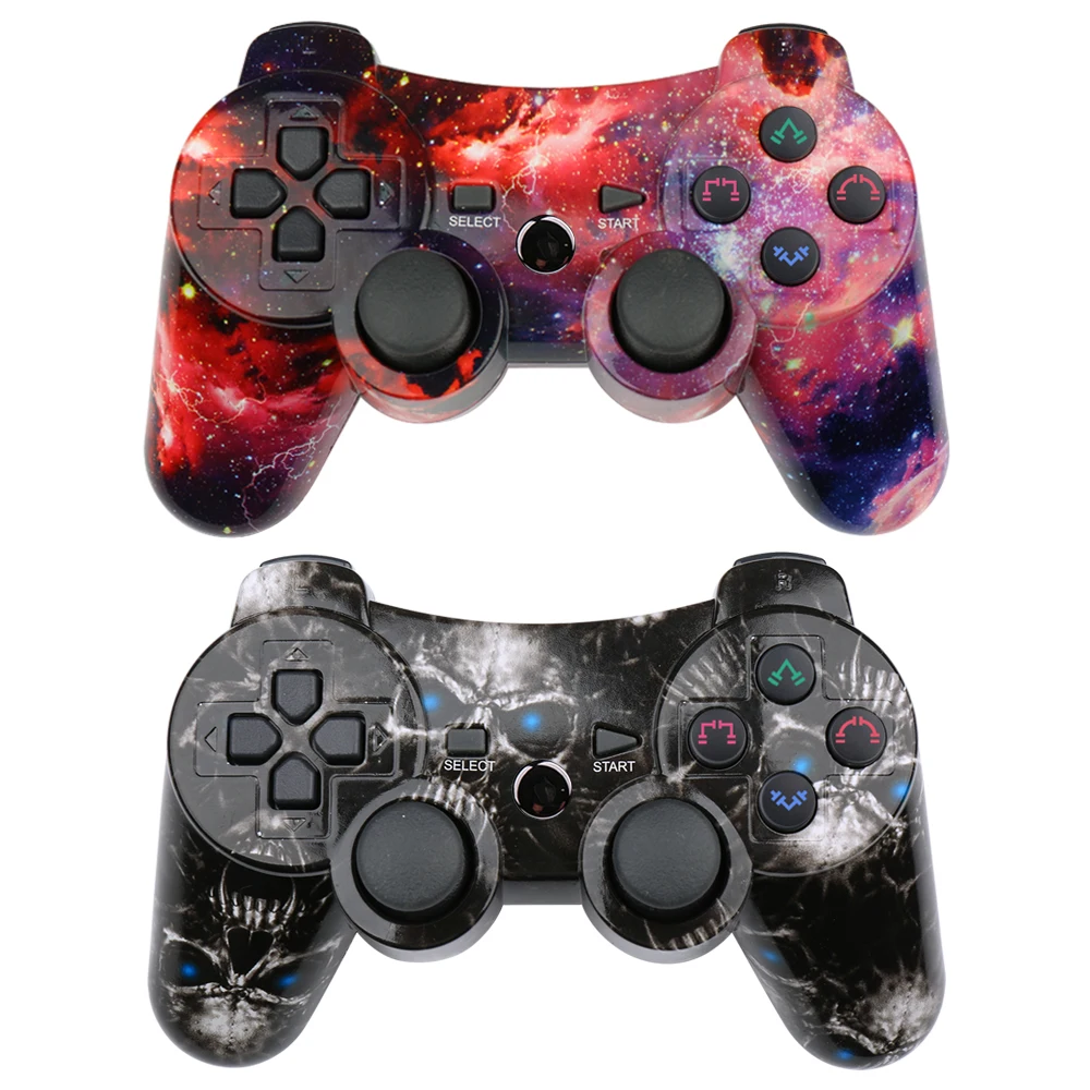

K ISHAKO for PS3 Controller Wireless Double Shock Gamepad for Playstation 3 Remote, Sixaxis PS3 Controller with Charging Cable