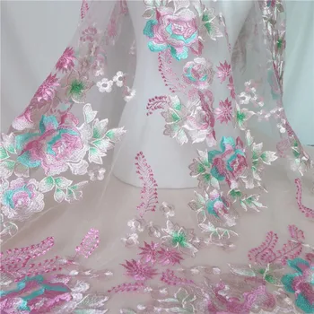 

2019 High Quality African Lace Fabric Embroidery Nigerian Lace Fabric For Women French Mesh Lace Fabric