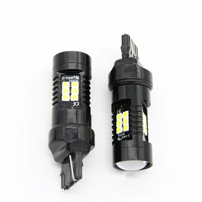 2 шт. Автомобильные светодиодные лампы T20 7443 W3x16q W21/5W 7443LL 3030 21 SMD SMD|Сигнальная лампа|