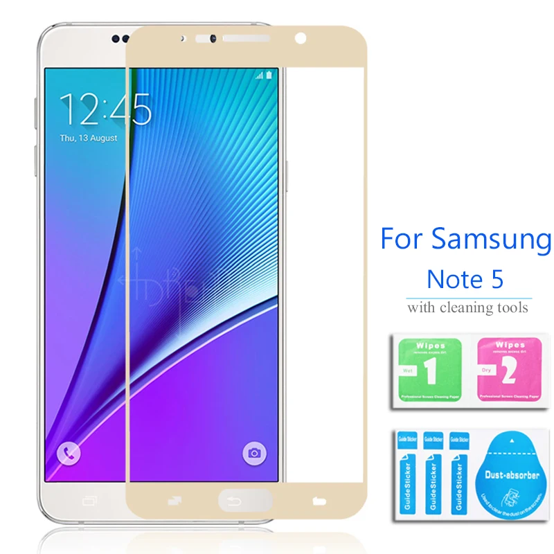 2 шт Для Samsung Galaxy Note 5 полное покрытие закаленное стекло Защита для экрана Все