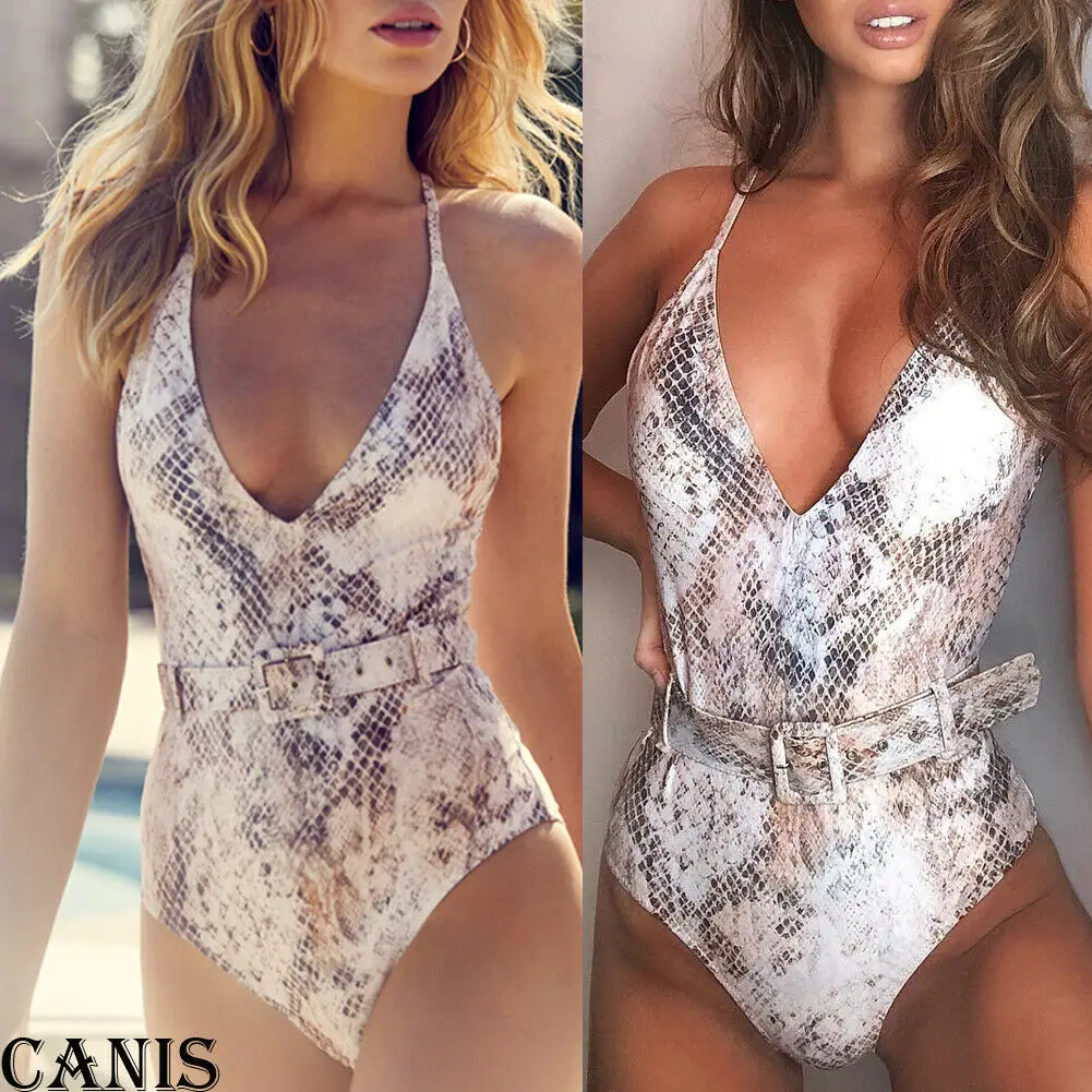 

2019 Sexy Leopard Bikini Bathing Suit Push-Up Padded Beachwear Swimwear Swimsuit