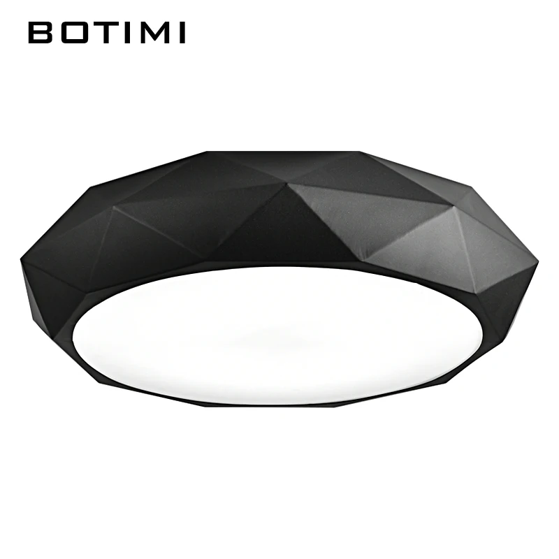 BOTIMI LED Ceiling Lights Round Metal Acrylic Lighting Lamparas de techo For Bedroom Restaurant Living Room With Dimming Remote