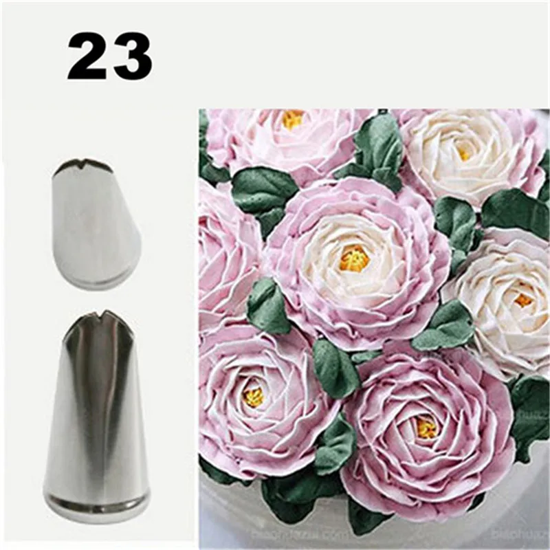 

#23 Leaves Nozzles Stainless Steel Icing Piping Nozzles Tips Pastry Tips For Cake Decorating Pastry Fondant Tools