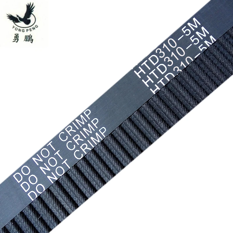 

5pcs HTD5M belt 310-5M Teeth 62 Length 310mm Width 12 15 20mm 5M timing belt rubber closed-loop belt 310 HTD 5M S5M Belt Pulley