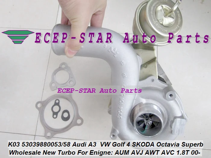 Турбокомпрессор K03 053 058 53039700053 53039700058 для AUDI A3 SKODA Octavia Superb VW Golf IV 1 8 T AUM AVJ AWT ARX ARZ |