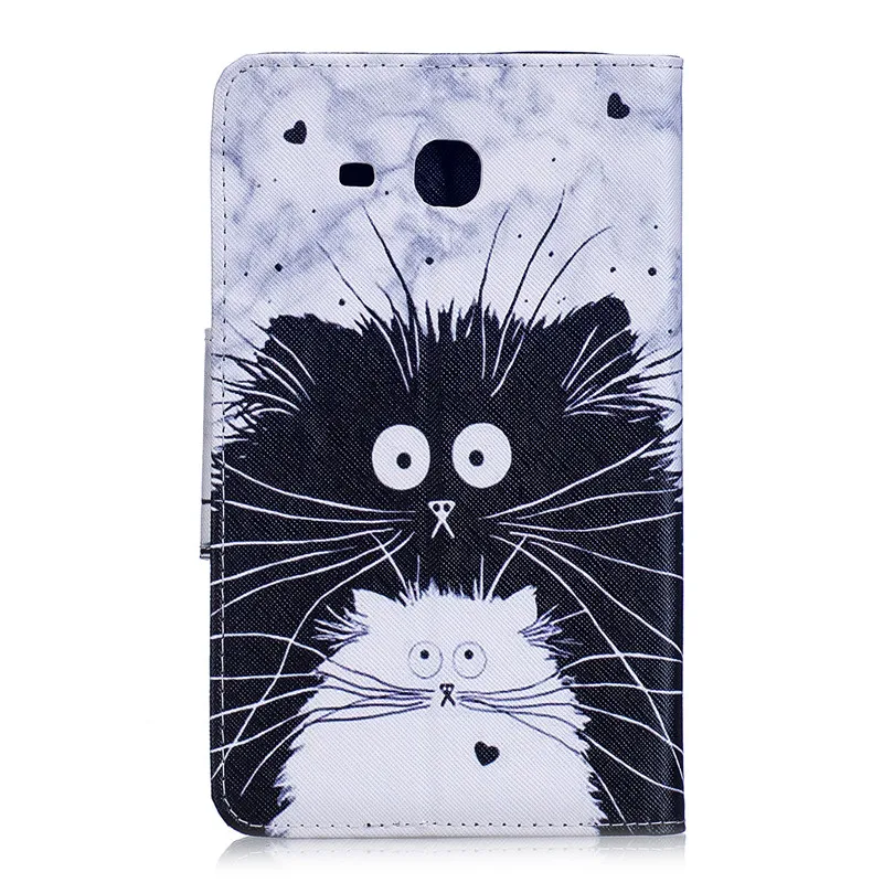 Wekays For Samsung Tab A 2016 T280 Cartoon Cat Leather Fundas Case For Coque Samsung Galaxy Tab A6 7.0 inch T280 T285 Cover Case