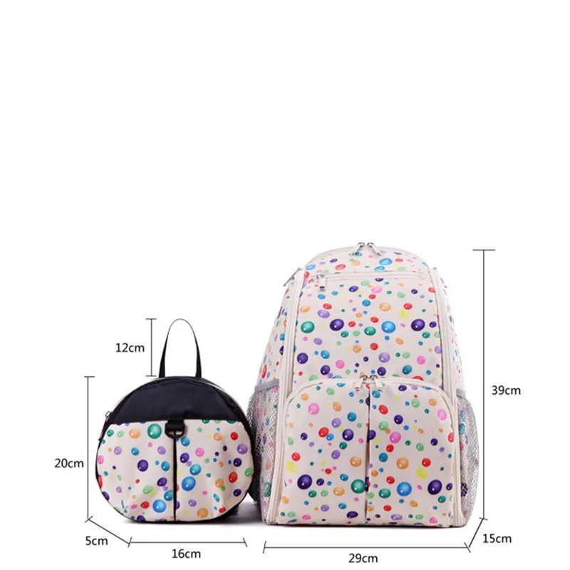 Two Bags Hot Sell! 2018 Mom Diaper Bags + Baby Anti-Lost Bag Flower Printed Diaper Bag Shoulder Multifunctional Pregnant Women Outgoing bags12