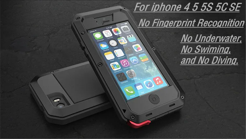 R JUST For iPhone 5 SE Luxury Doom Armor Dirt Shock