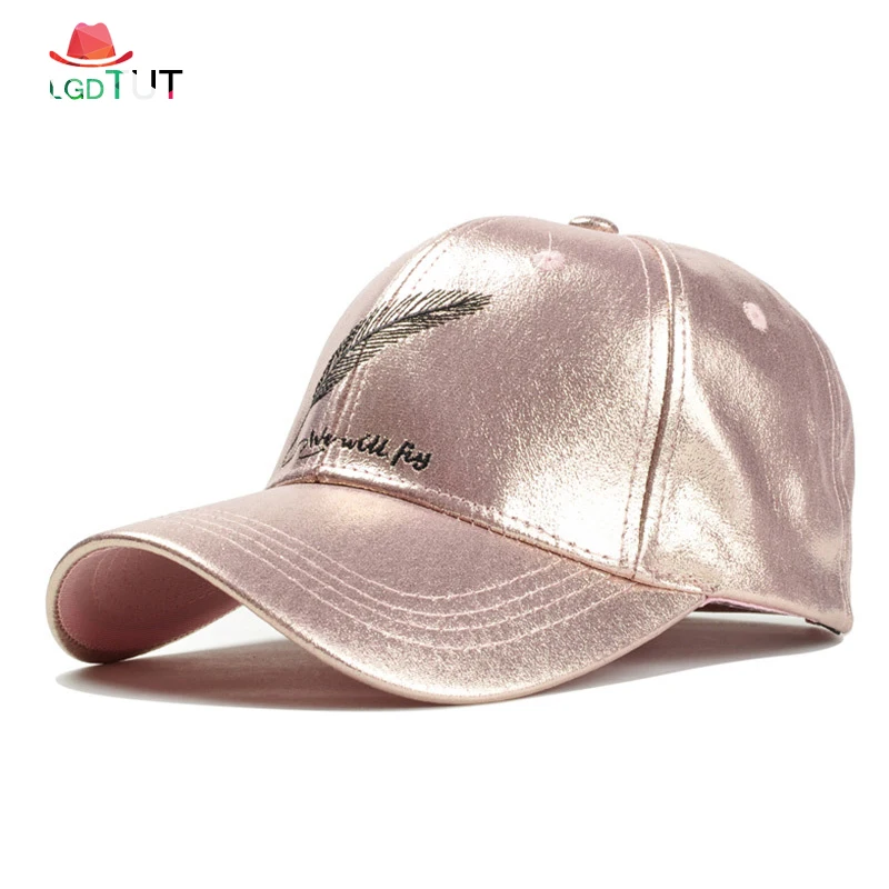 

Spring Summer Feather Smooth Satin Baseball Cap Cotton Letters Embroidery Silk Satin CoupleTrendy Daddy Hats Men's Hat Women