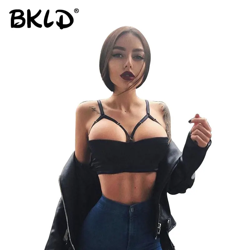 

BKLD New Crop Top Women Strappy Women Sexy Short Clothes Tanks Sleeveless Sexy Top Women Summer Tops 2018 Fashion Women Camisole