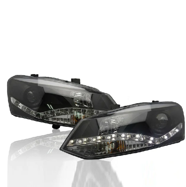 HID, 2011~, автомобильный Стайлинг для POLO фар, sharan, Golf6, routan, saviro, polo, passat, magotan, POLO Головной фонарь - Цвет: Model2 style