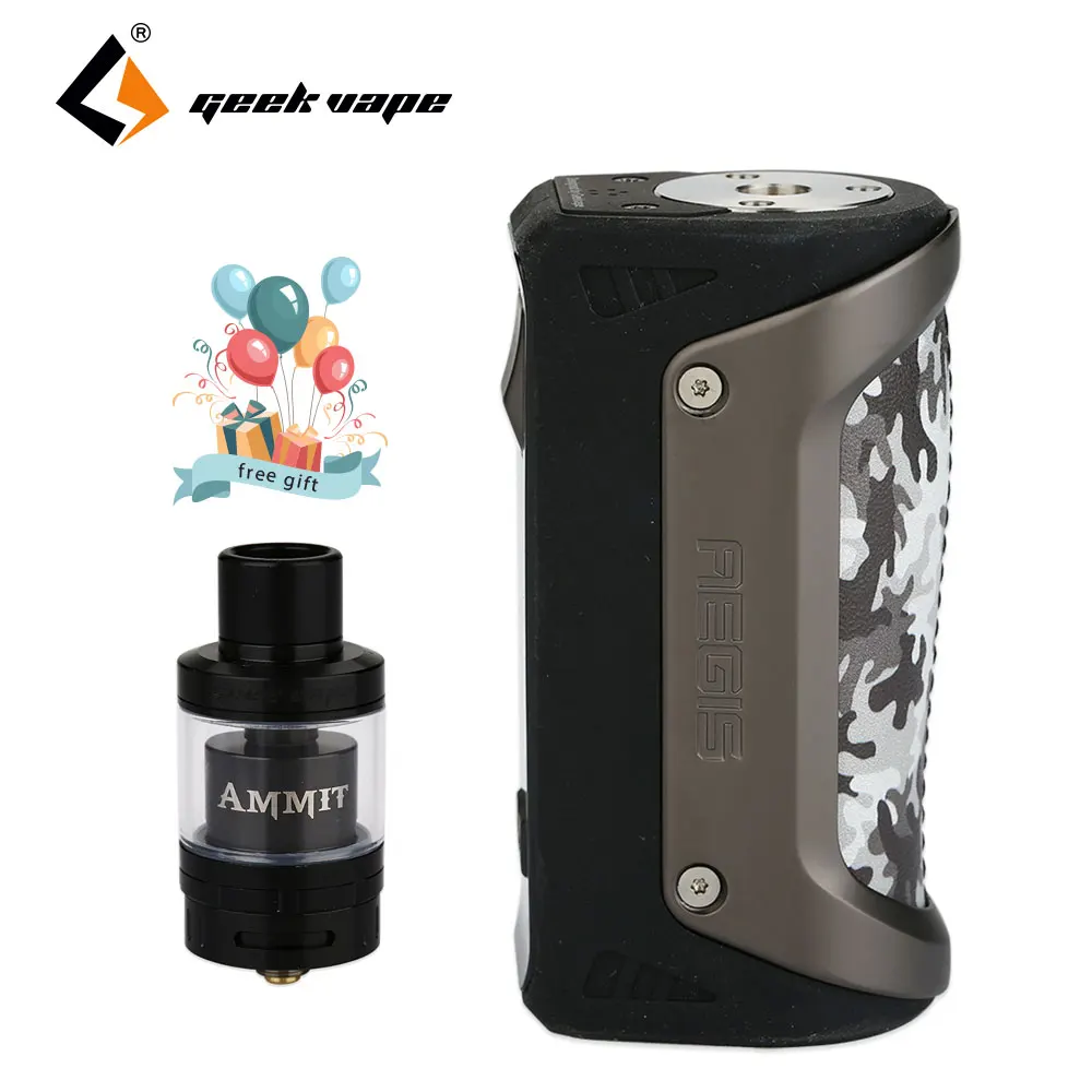 

Original 100W GeekVape Aegis TC MOD No 18650 Battery Mod for Ammit 25 RTA Tank Atomizer As Gift Full Kit Electronic Cigarette