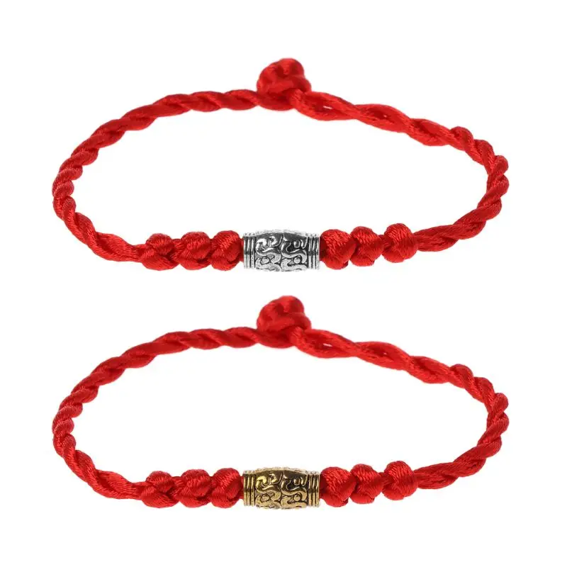 

1PC Handmade Rope Hand Chain Chinese Feng Shui Lucky Kabbalah Red String Bracelets Tibetan Jewelry for Unisex Boys Girls