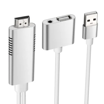 

HDMI 1080P HD Mirroring Video Cable 15MB/s HDMI With Screen Cable Adapter For iOS Android iPhone X 8 Phones
