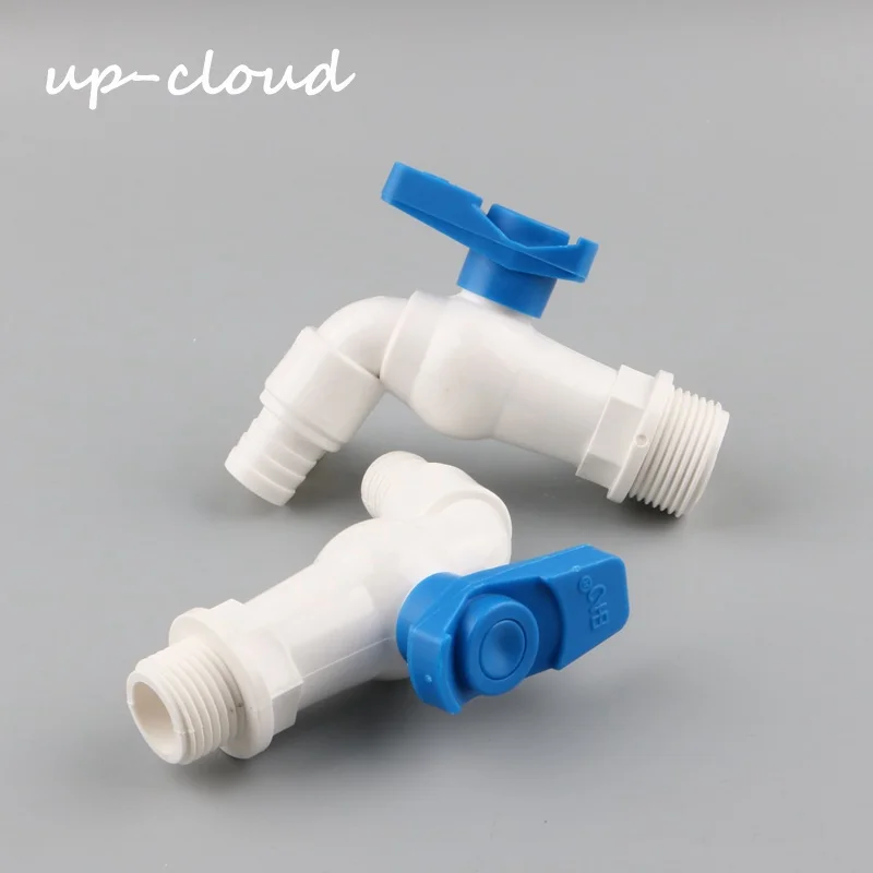 1pc Pvc 1 2 3 4 Inch Male Thread Tap Valve Connect To 16mm Soft