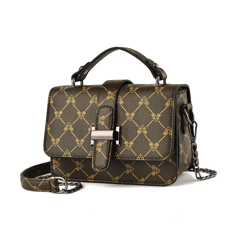 

New cross-border printing flap bag Messenger Bag Women Handbag retro rivet Female Shoulder Bags Ladies Party Handbags