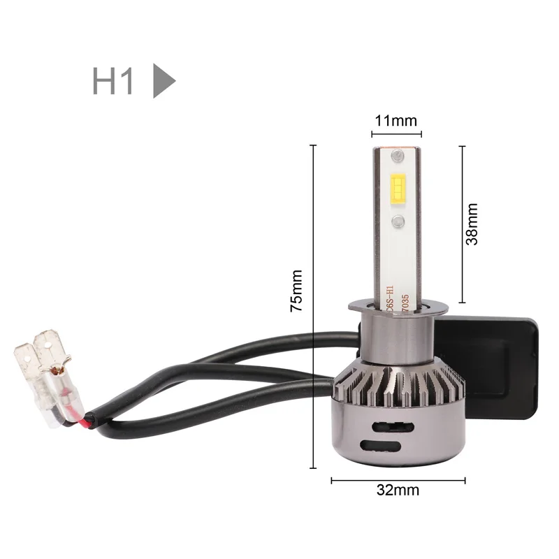 Aslent 2X H4 светодиодный H7 объектив 55 Вт/лампа 20000LM 6500 LED Canbus Error Free H11 H8 HB4 H1 HB3 9005 9006 Авто фары для укладки огни