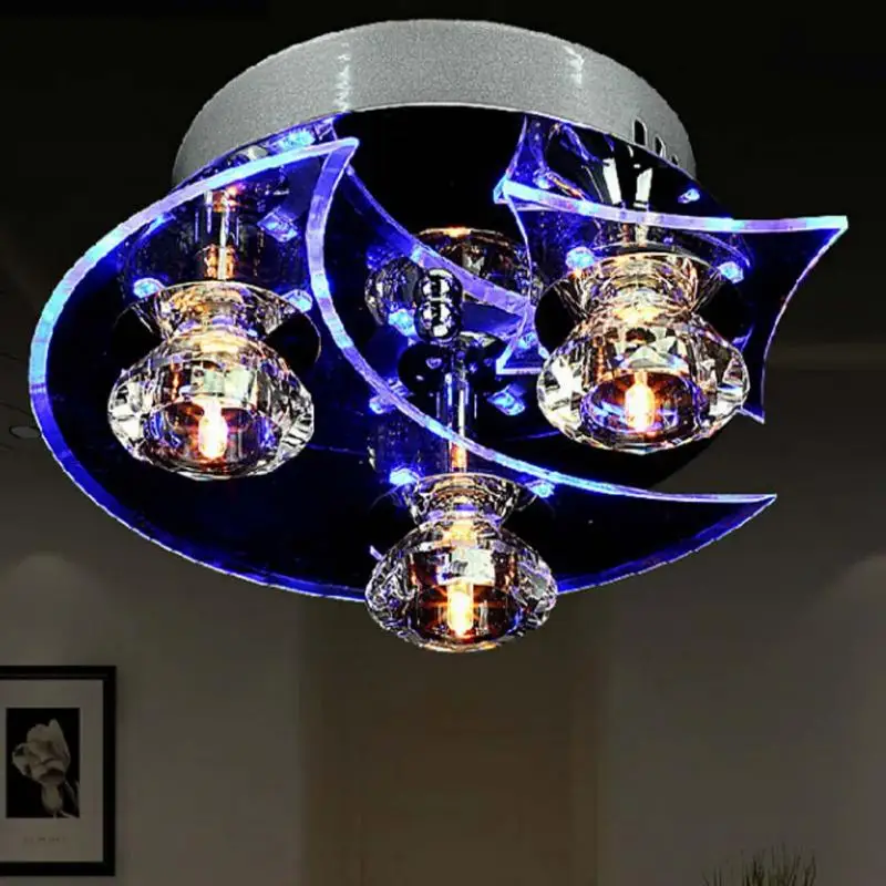 Moon Star Retro Dining Room Crystal Chandelier Ceiling LED Light ...