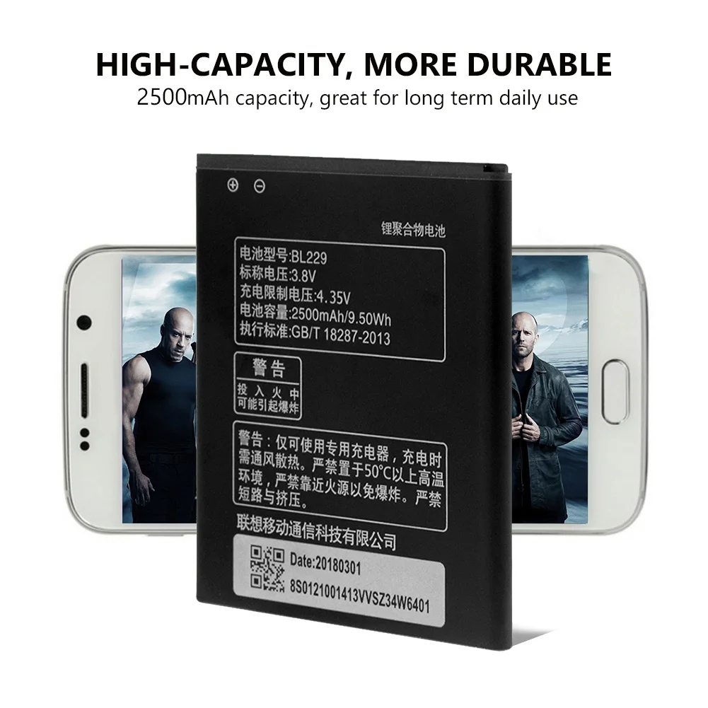 BL 229 BL229 литий ионный аккумулятор для lenovo A8 A806 A808T i 2500 мАч высокое качество