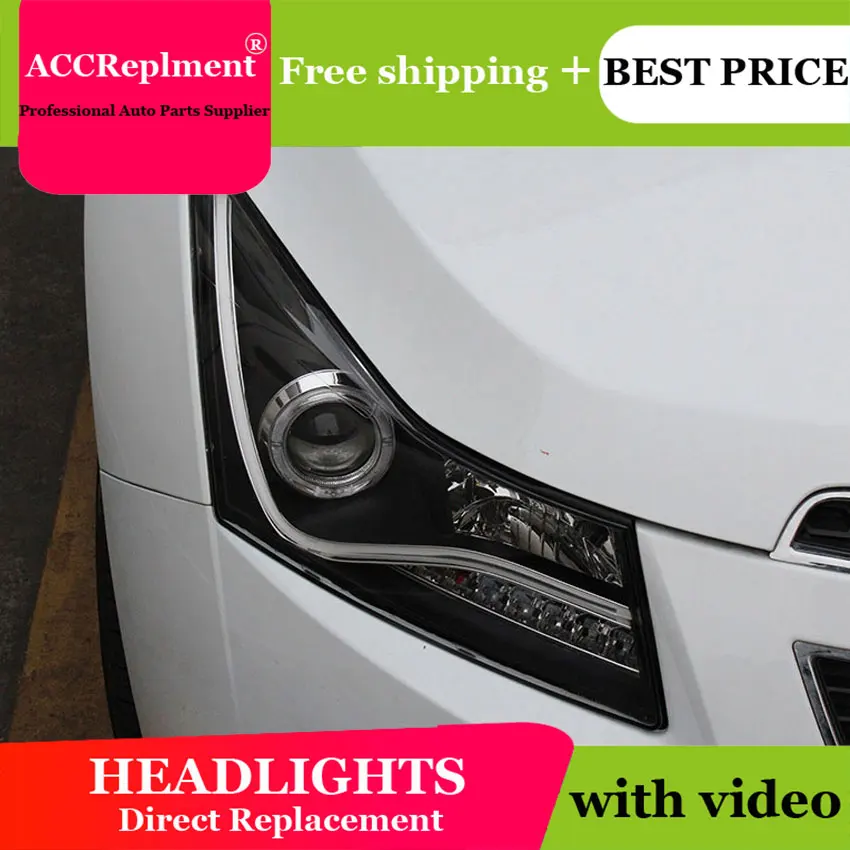 Car Styling Head Lamp for Chevrolet Cruze headlights 2009-2014 LED headlight front lamp led drl H7 hid Bi-Xenon Lens low beam Car Styling Head Lamp for Chevrolet Cruze headlights 2009-2014 LED headlight front lamp led drl H7 hid Bi-Xenon Lens low beam