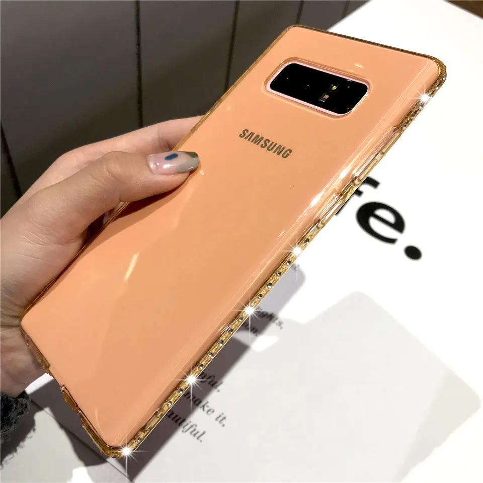 S10 блестящий чехол со стразами для Samgung J7 Pro J5 J3 A3 A5 A7 2017 J4 J6 J8 A6 A8 2018 S10E E S9 S8 Plus Note 9