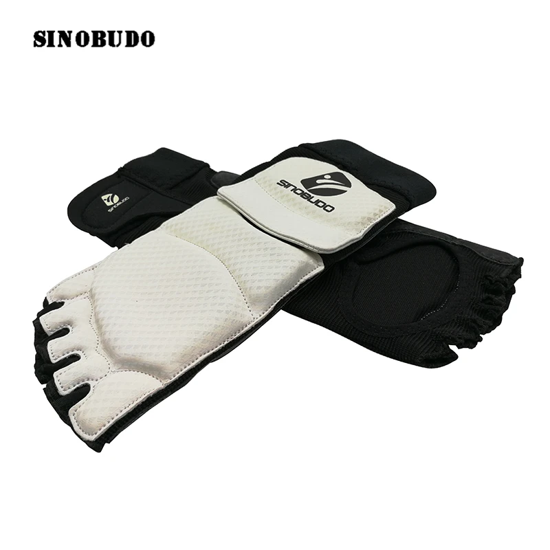 SINOBUDO Taekwondo Foot Protector Karate Feet Guard Sparing Instep