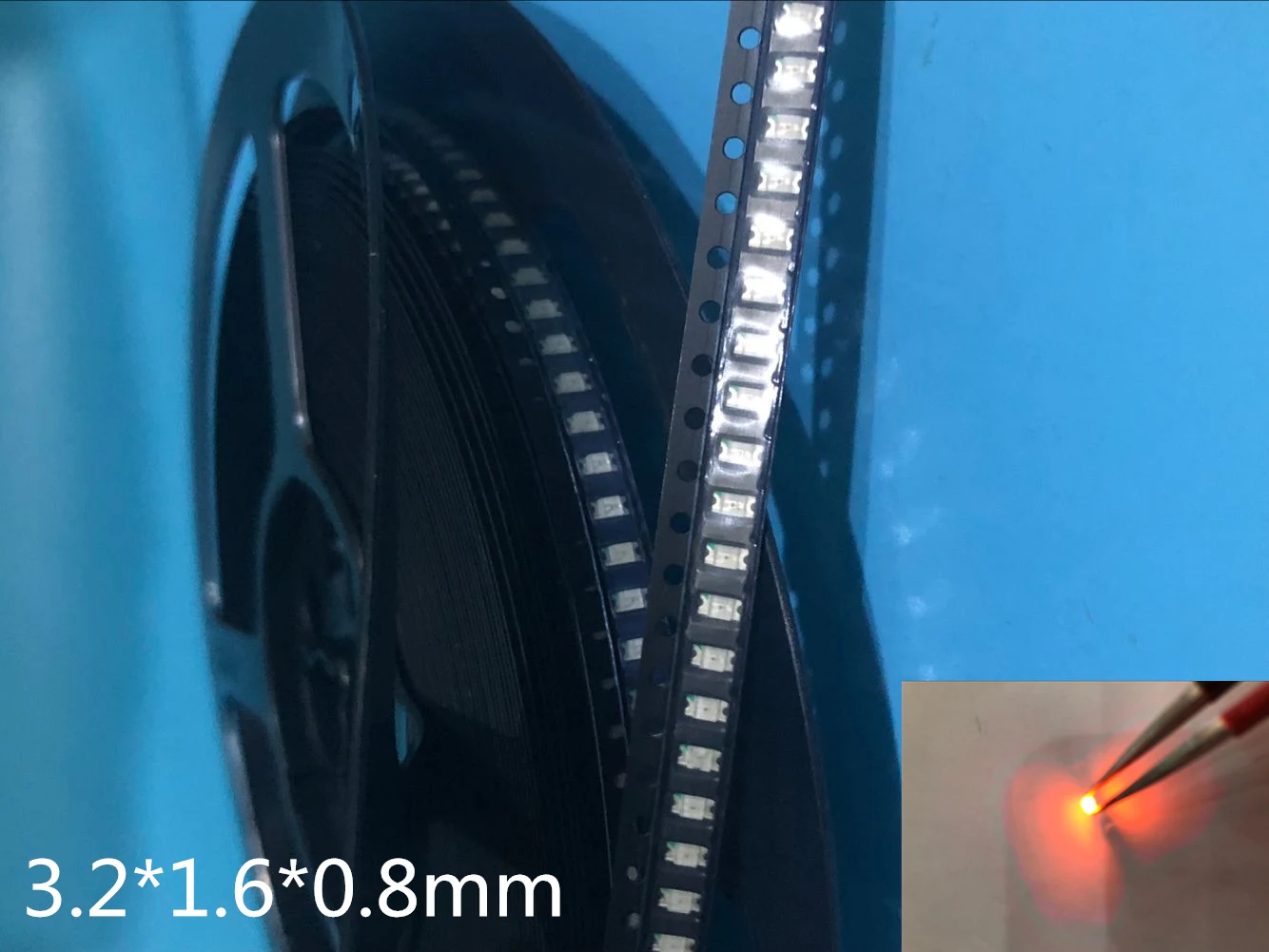 3000 шт. оранжевые/Янтарные 1206 SMD SMT супер яркие светодиодные лампы светильник