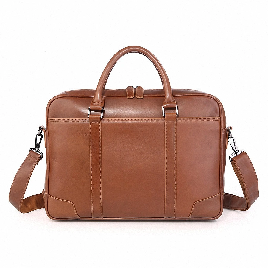 Мужские сумки из натуральной кожи, деловая 15,6 дюймовая Сумка-тоут для ноутбука, портфель, мужская сумка через плечо, мужские сумки-мессенджеры, LI-1507