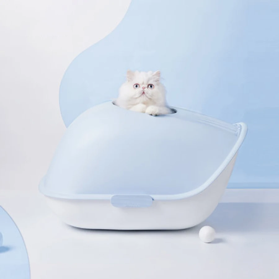 

Pet Supplies Toilet Bedpan Pet Cat Toilet Clean Basin Toilet Training Enclosed Plastic Pets Toilet Cat Toilet Supply Teddy