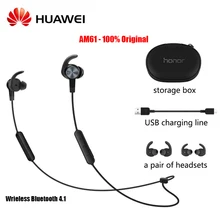 Huawei honor xsport bluetooth 4.1 am61 fone de ouvido para xiaomi huawei fones com ip55 nível proteção design magnético