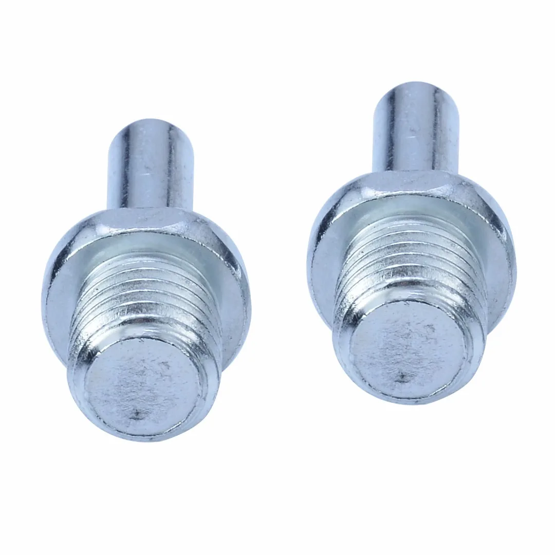 1 Pair Silver M14 Screw Spindle Drill Adapter For Auto Car Polish Wax Foam Sponge Pad Stainless steel Polisher Buffer