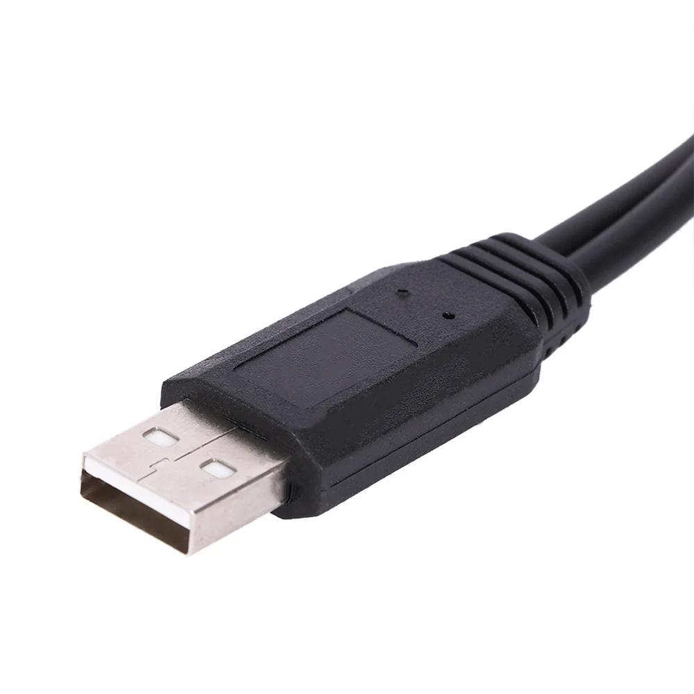 1 шт. 30 см USB 2 0 A папа двойной женский Джек Y сплиттер концентратор шнур питания
