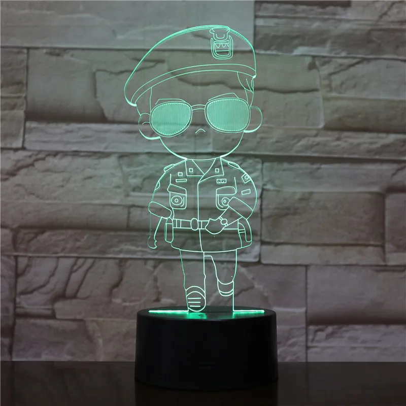 

Cool Girl Led Night Lamp Descendants of The Sun Do Min Joon Nightlight for Kids Bedroom Korean Soldier Led Night Light for Child